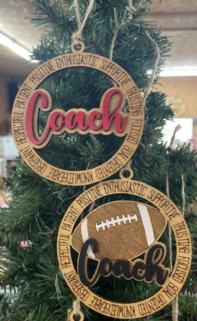 Coach Ornament