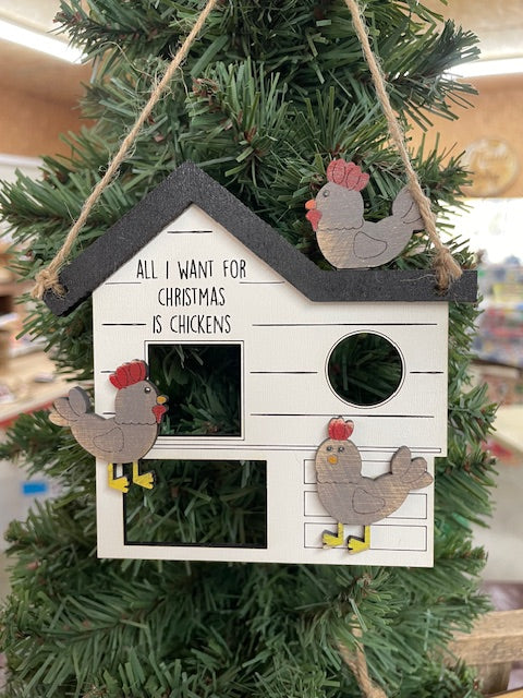 Chicken Coop Ornament