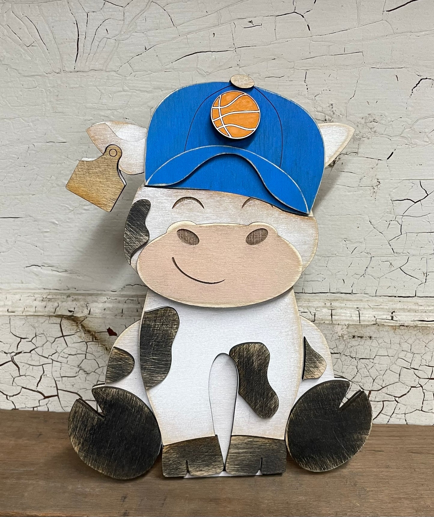 Black and White Cow (Interchangeable Hats)