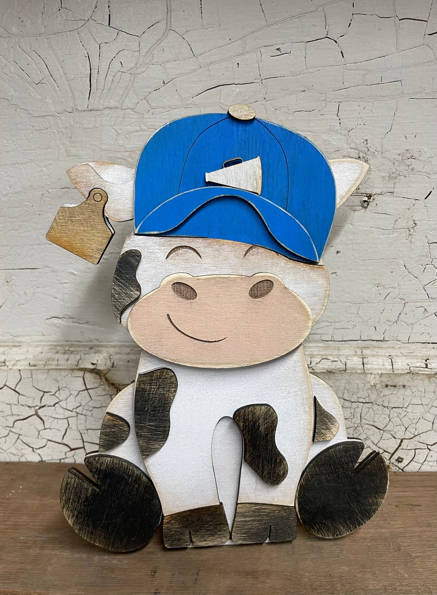 Black and White Cow (Interchangeable Hats)