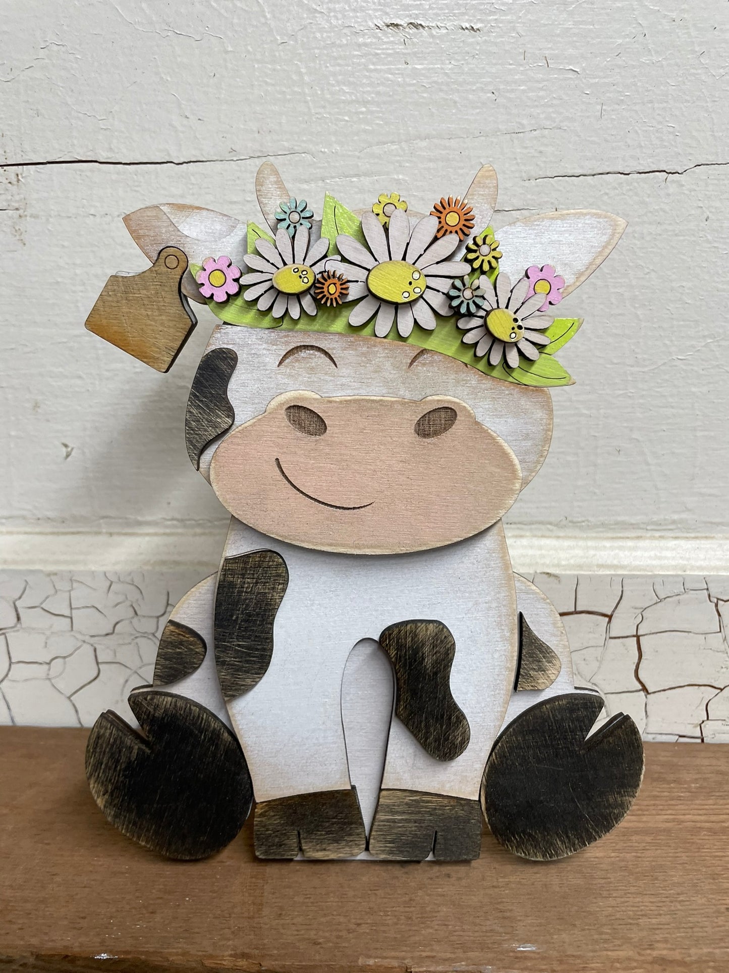 Black and White Cow (Interchangeable Hats)