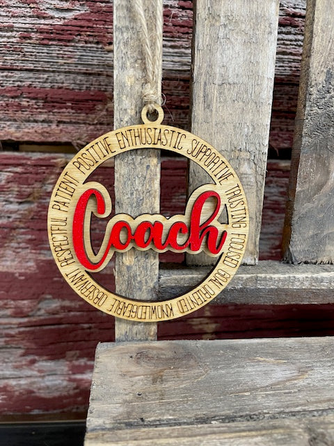 Coach Ornament