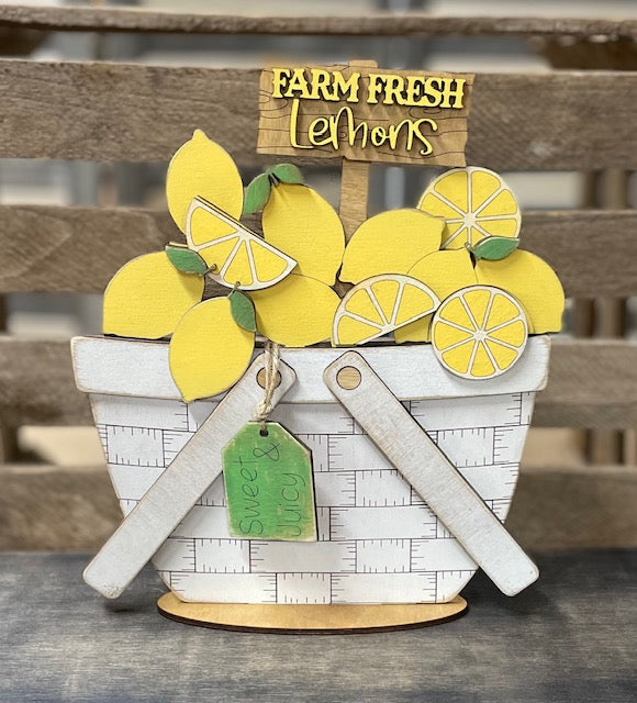 Basket or Wagon with Interchangeable Lemon Insert