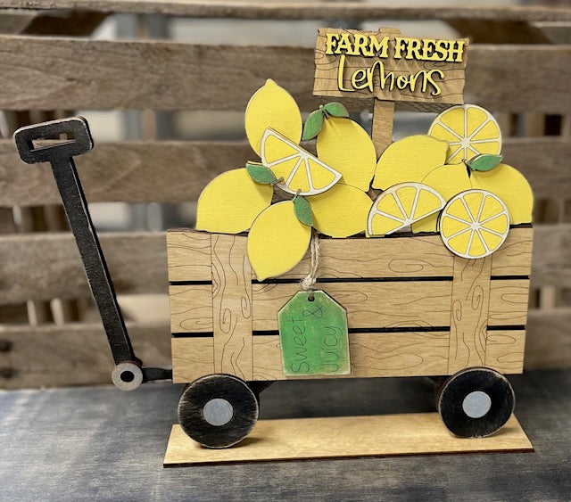 Basket or Wagon with Interchangeable Lemon Insert